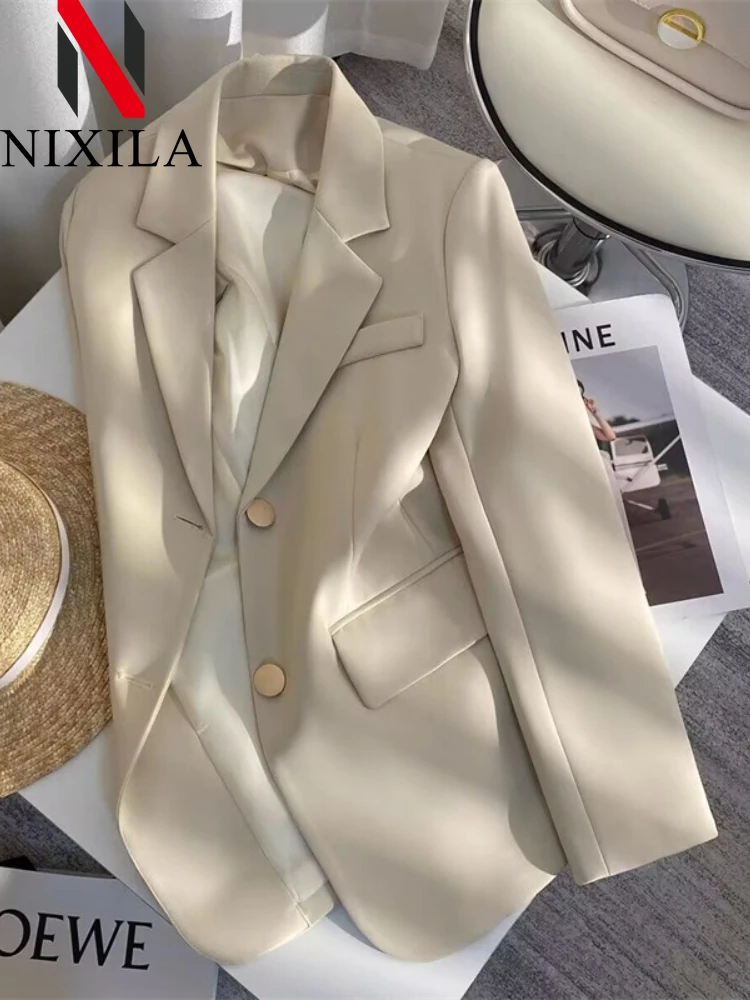 Men'S Fashion X - بليزر نسائي بصف أزرار مزدوج، معطف