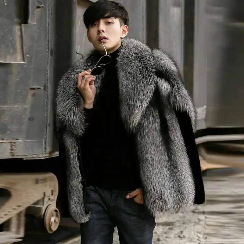 معطف رجالي خريفي من الفرو الصن - مراجعة Men'S Fashion X وسعره