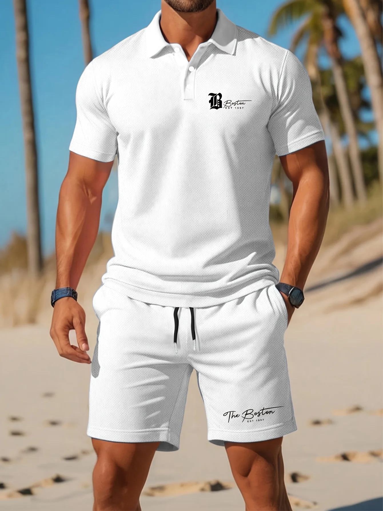 طقم قميص بولو رجالي جديد للصيف - مراجعة Mens Fashion Clothes وسعره