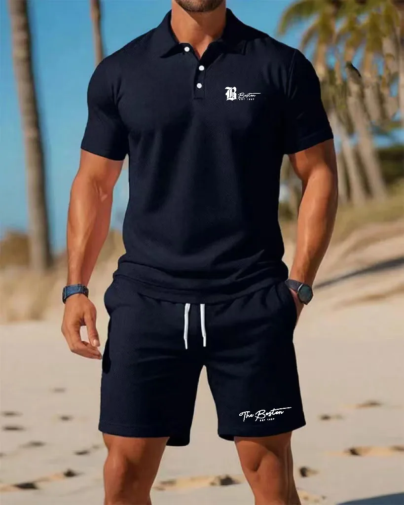 طقم قميص بولو رجالي جديد للصيف - مراجعة Mens Fashion Clothes وسعره