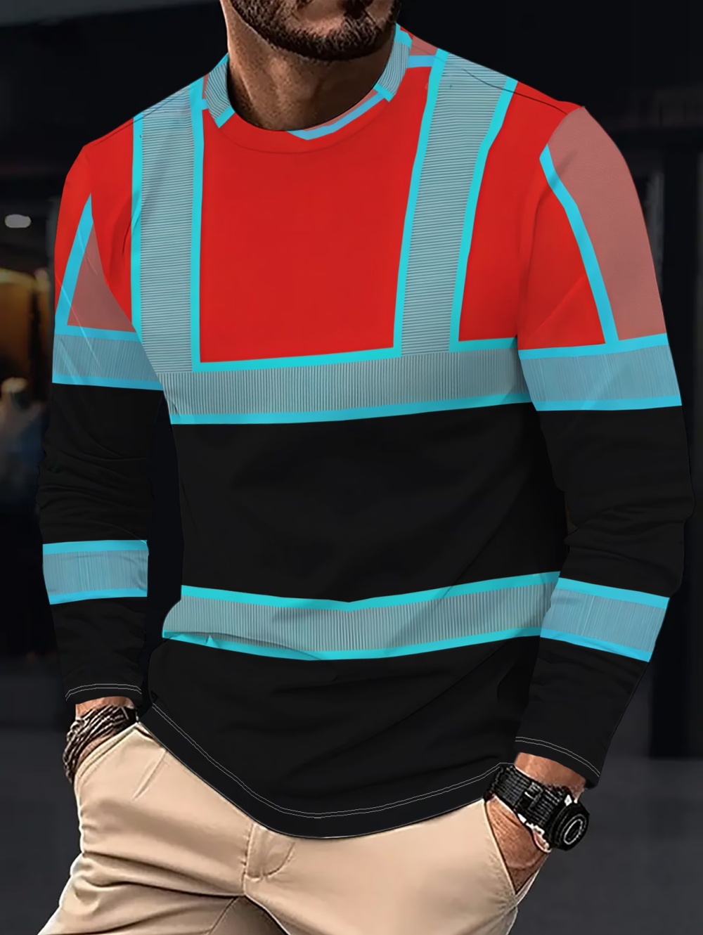 قميص رجالي بأكمام طويلة بتصميم - مراجعة Mens Fashion Summer وسعره