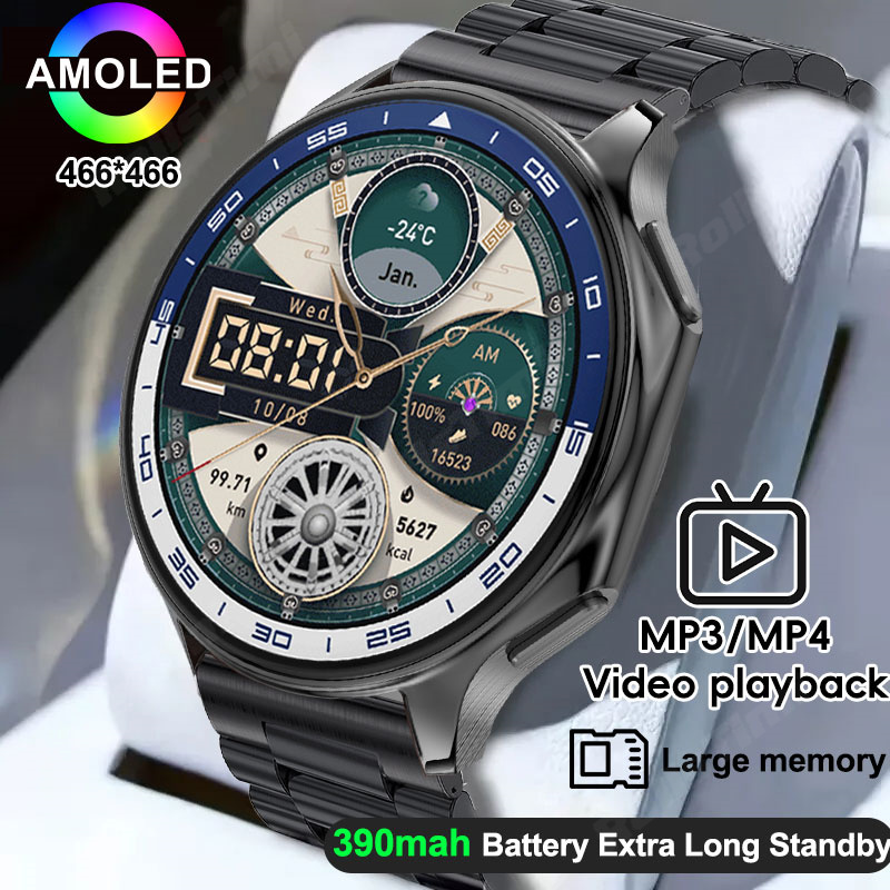 1.43 AMOLED ساعة ذكية ثلاثية ا - مراجعة Men'S Fashion X وسعره