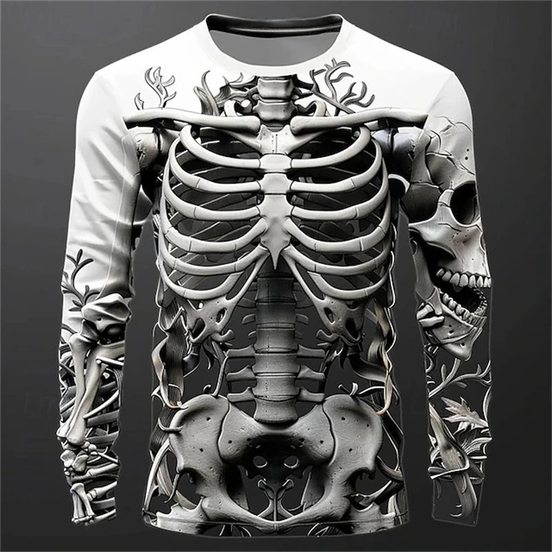 تيشيرتات رجالية بنقشة جمجمة ثل - مراجعة Men'S Fashion T Shirts وسعره