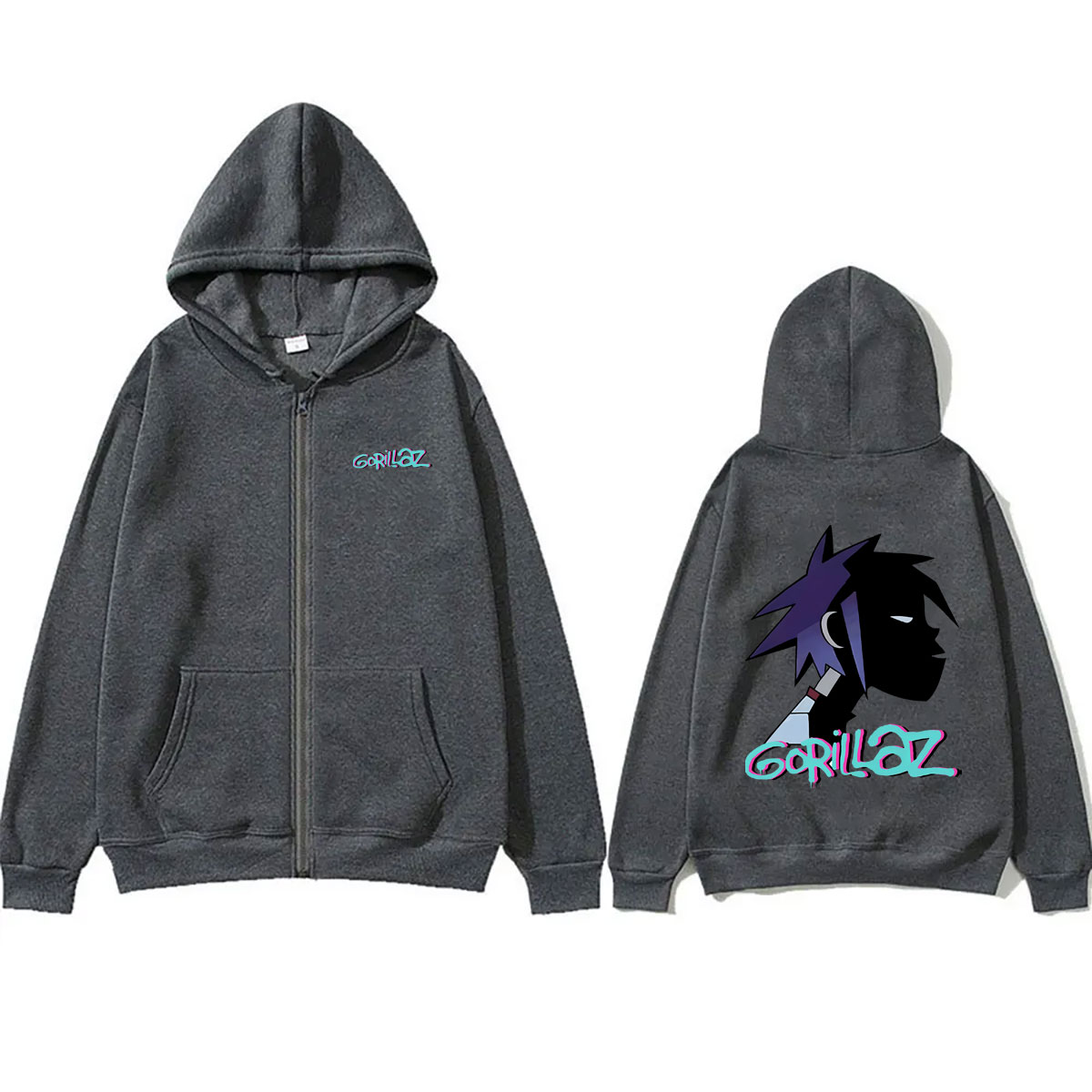 هودي بسحاب بتصميم وجه فرقة الر - مراجعة Mens Fashion Zip Up Hoodies وسعره