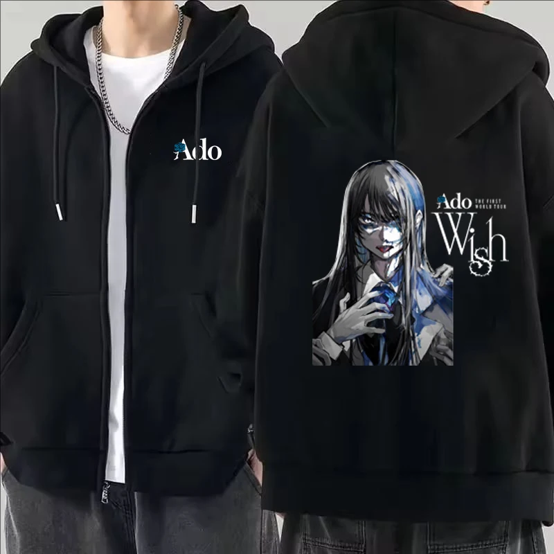 هوديز بطباعة جرافيك من أدو لعا - مراجعة Mens Fashion Zip Up Hoodies وسعره
