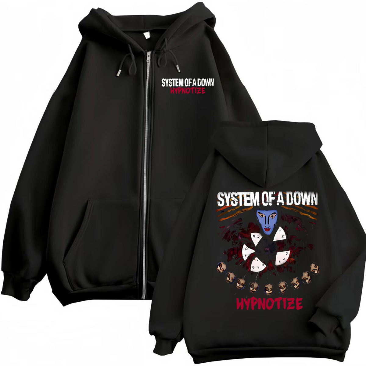 هودي بسحاب بتصميم جرافيكي من ف - مراجعة Mens Fashion Zip Up Hoodies وسعره