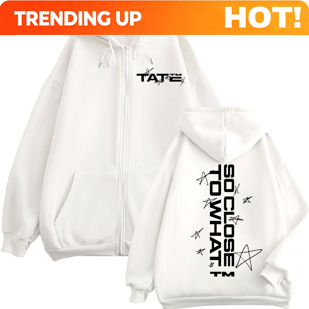 هودي بسحاب من Tate McRae بطباع - مراجعة Mens Fashion Zip Up Hoodies وسعره