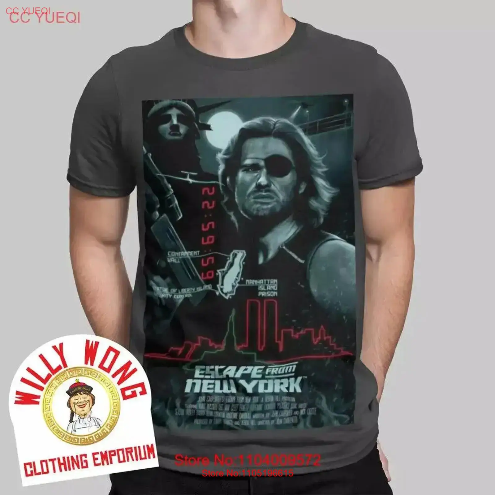 الهروب من نيويورك تي شيرت ريتر - مراجعة Poster Men Fashion وسعره