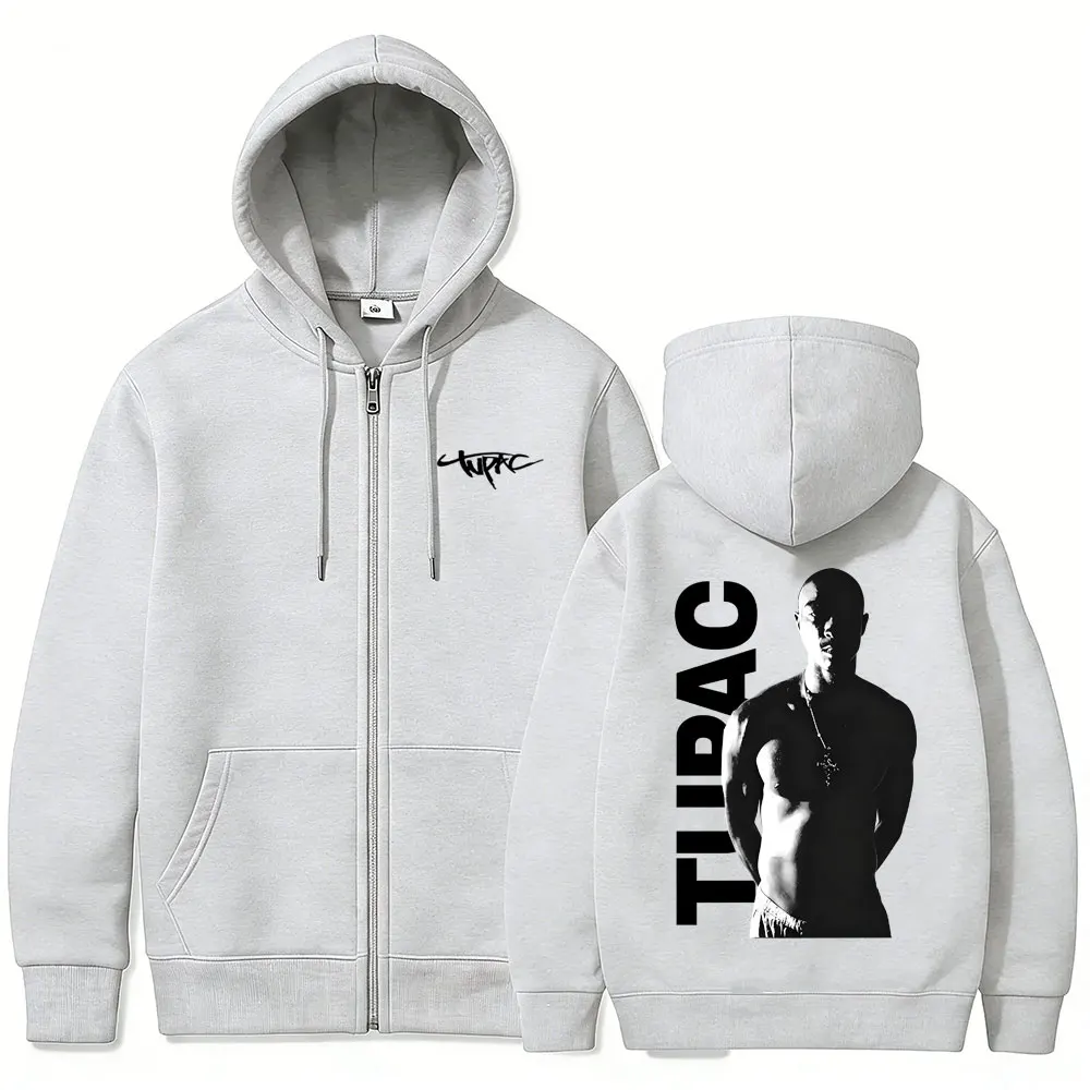 هودي بسحاب من توباك 2pac للرجا - مراجعة Mens Fashion Zip Up Hoodies وسعره